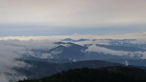 Smoky Mountains Time Lapse Stock Footage 100525280