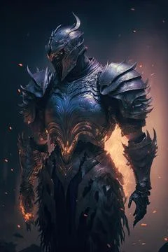 Smoldering armor Stock Illustration