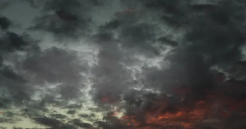 Smoldering sunset skies Stock Footage 136439848