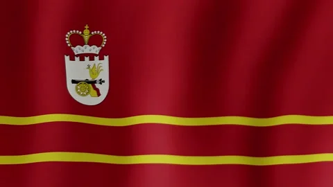 Smolensk Oblast. The flag flutters in the wind Stock Footage 213864997