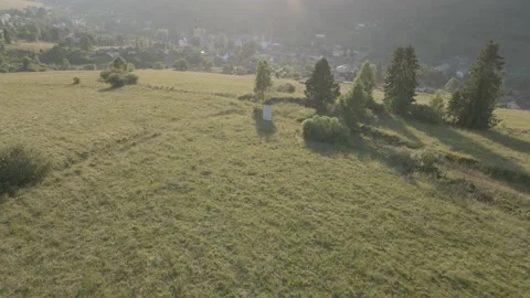 Smolník Dron view Stock Footage 165514126