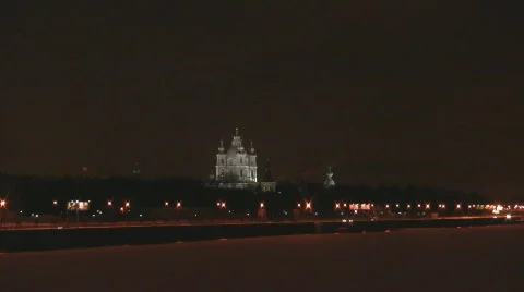 Smolny cathedral Stock Footage 653298
