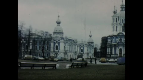 Smolny Cathedral Stock Footage 252657730