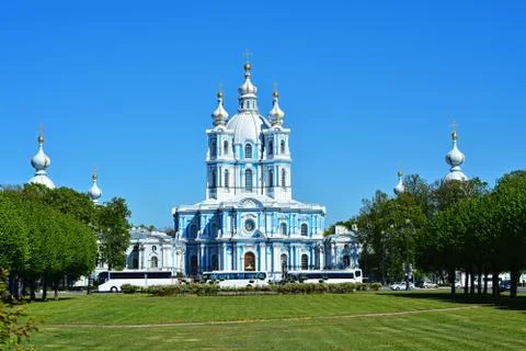 The Smolny Cathedral. Stock Photos