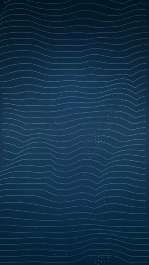 Smooth abstract deep blue ripple wave lines loop background for technology .. 库存影片 344941991