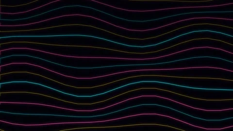 Smooth abstract flowing background waves lines digital gradient technology .. Stock Footage 343284795