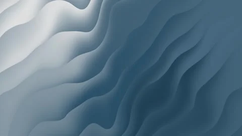 Smooth abstract gradient background with flowing wavy lines in cool blue and Stock Footage 323109754