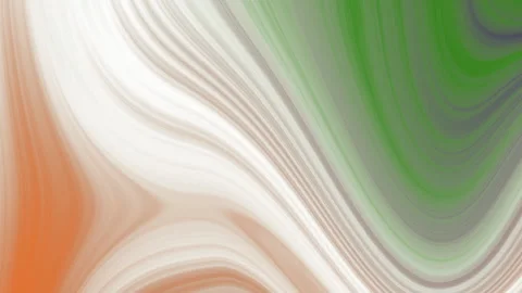 Smooth Abstract Gradient Curves with Orange White and Green Tones Stock Footage 294992872