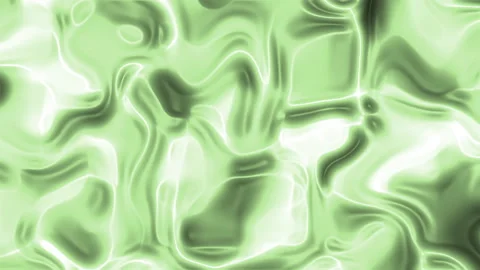 Smooth abstract light green fluid waves liquid pattern glossy aesthetic texture. Stock Footage 336427151
