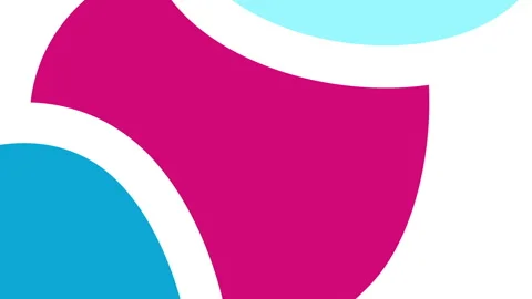 Smooth abstract loop animation with rotating purple, orange, and violet organic Stock Footage 310582054