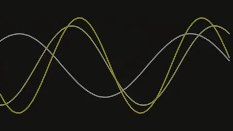 Smooth Abstract Sine Wave Flowing Animation Background for Technology Data .. Stock Footage 341055817