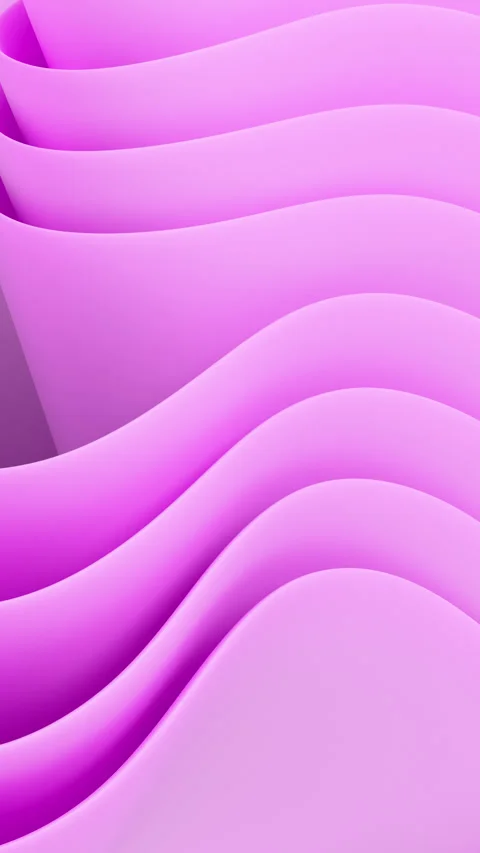 A smooth abstract video shows elegant wavy surfaces gently oscillating in a Stock Footage 338018471