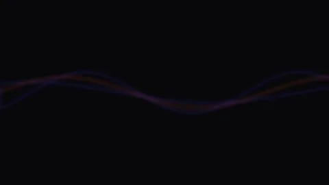 Smooth abstract wavy curve gradient background motion technology video Stock Footage 343659770