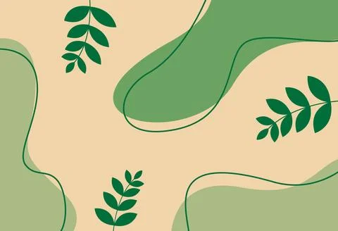 Smooth and leaf aesthetic background Stock Illustration