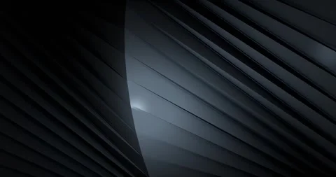 Smooth animated background, with black wavy stripes. Abstract strips of paper Stock Footage 248154730