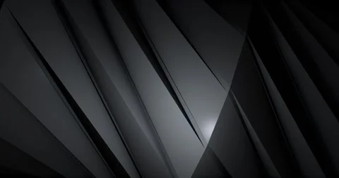 Smooth animated background, with black wavy stripes. Abstract strips of paper Stock Footage 274719462