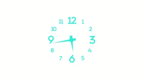 Smooth Animated Time Lapse of Analog Clock Face Isolated Stock Footage 316785647