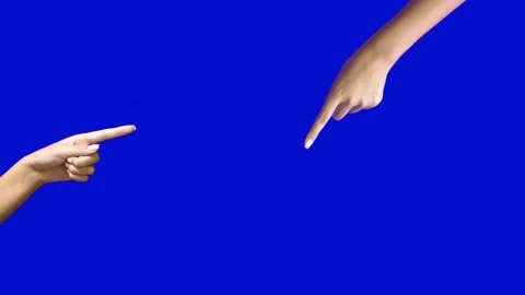 Smooth animation in 4K format, depicting two hands. Video stock 332302926