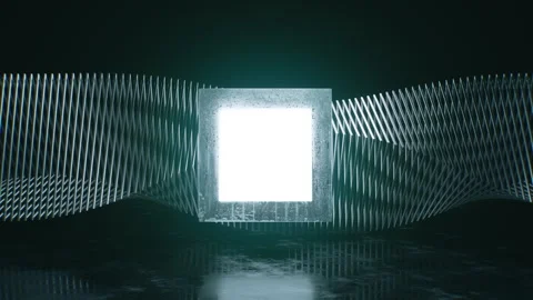 Smooth Animation Bluish Glass Stock-Footage 263950720
