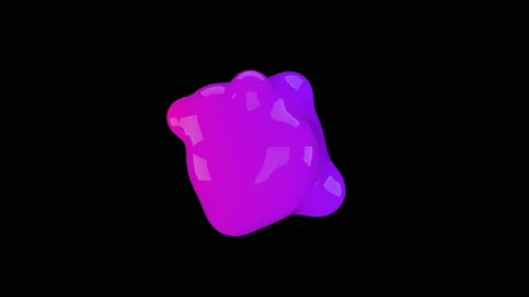 Smooth animation of bubbles, metaball with inner glow. Stock Footage 166685498