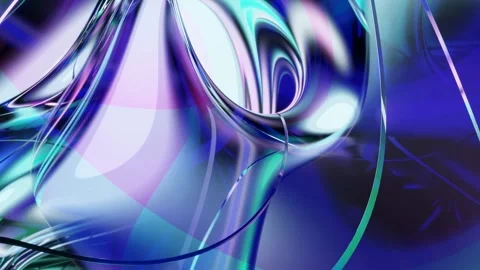 Smooth animation of a cloud of abstract colored particles. Stock Footage 306087137
