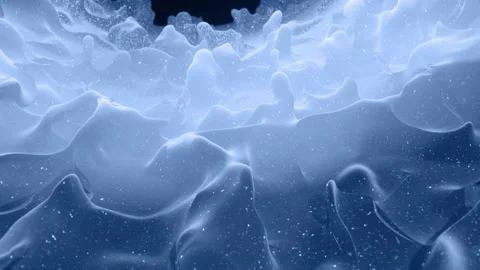 Smooth animation of liquid gray gradient in 4k. Matte paint surface as abstract Stock Footage 140938122