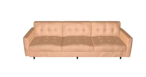 Smooth appearance of a sofa from components, Modern modular furniture. 3d render Stock Footage 164899737