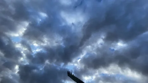 Smooth Approach to Eagle Statue As If Flying Vídeos de archivo 150884412