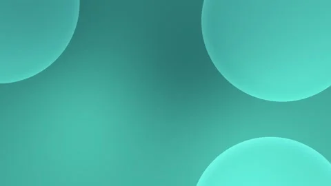 Smooth aqua spheres on teal backdrop, soft light, 4K seamless loop. Stockbeeldmateriaal 309701170