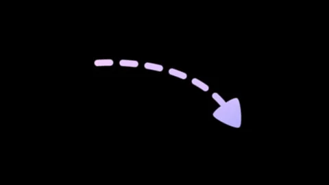 Smooth Arrow Gradient (Black Background) 4K Stock Footage 303410449