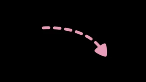 Smooth Arrow Gradient (Black Background) 4K Stock Footage 307683370