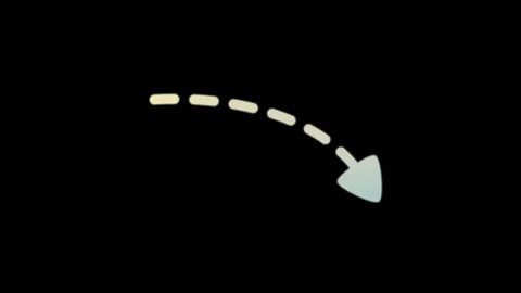 Smooth Arrow Gradient (Black Background) 4K Stock Footage 310360564