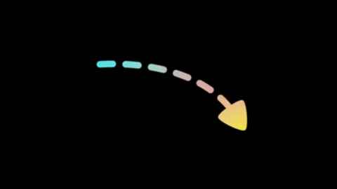 Smooth Arrow Gradient with Black Background 4K Stock Footage 311432060