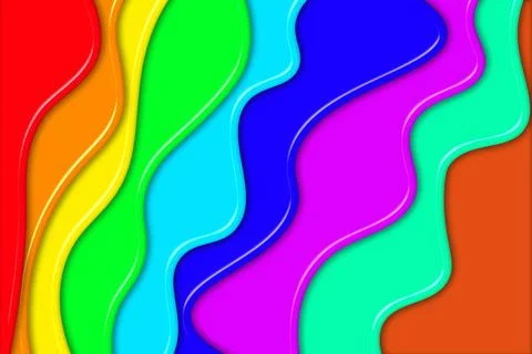 Smooth artistic background with wavy colors of different colors. Illustrati.. Stock Illustration