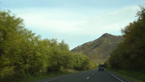 Smooth asphalt road in the mountains. Stock Footage 102439083