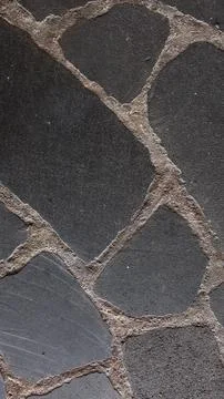 Smooth Black Stone Floor Pattern – Elegant Interior Design Texture Stock Photos