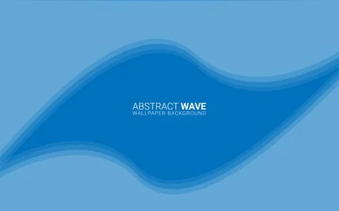 Smooth Blue Abstract Background. Vector Illustration Stock Illustration