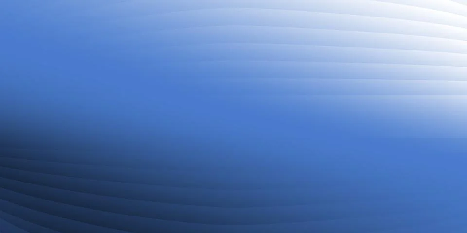 A smooth blue gradient background with elegant wave-like patterns in light .. Illustrazione stock