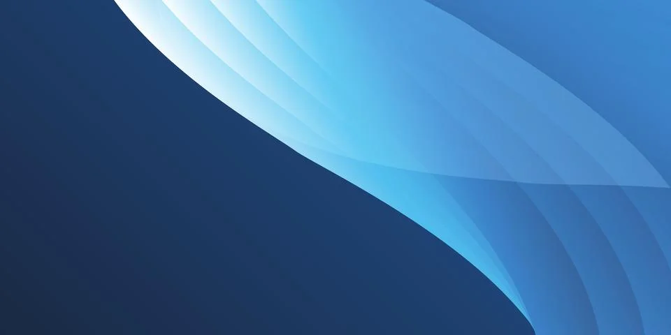 A smooth blue gradient background with elegant wave-like ripples and patter.. Stock Illustration