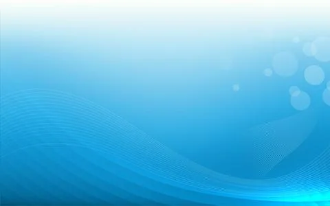 Smooth blue wave abstract background with shapes and line. vector illustratio Stock Illustration