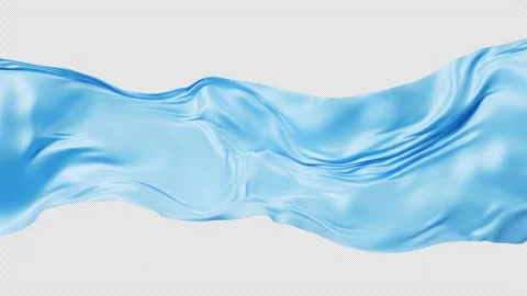 Smooth blue wave cloth background with a... | Stock Video | Pond5