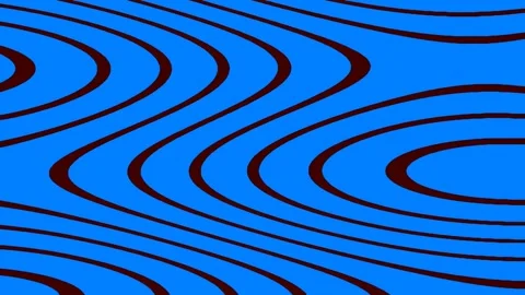 Smooth blue wave lines abstract corporate technology motion design background Stock Footage 342207271