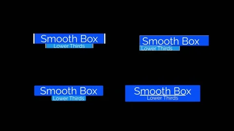 Smooth Box Lower Thirds Stock After Effects
