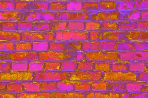 Smooth brickwork, changed colors, carp background in soft pastel colors. Sm.. Stock Photos