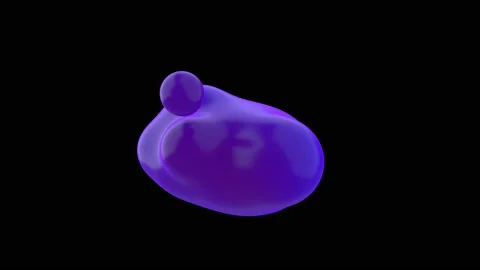 Smooth bubbles animations, metaball with gradient glow. Stock Footage 146662927