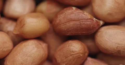 Smooth Camera Movement Over a Handful Peanuts. Видео 142592360
