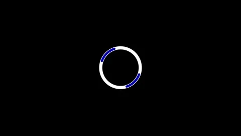 Smooth circular loading spinner animation with a clean and modern design Stock Footage 318820287