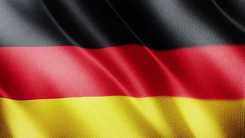 Smooth Close-up Flag Of German 스톡 동영상 73316842