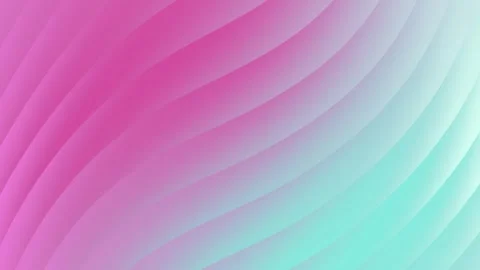Smooth color gradient from fuchsia pink to light teal with wavy lines Stock Footage 294661710