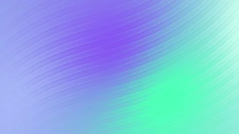 A smooth color gradient transitions from lavender to purple to mint green Stock Footage 294661750